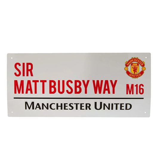 Manchester United Sir Matt Busby Way Street Sign