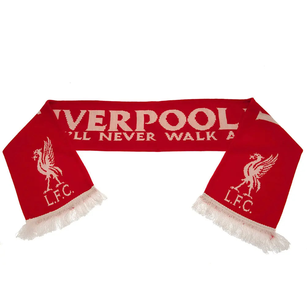 Liverpool FC White Liverbird Scarf Football Gifts Online