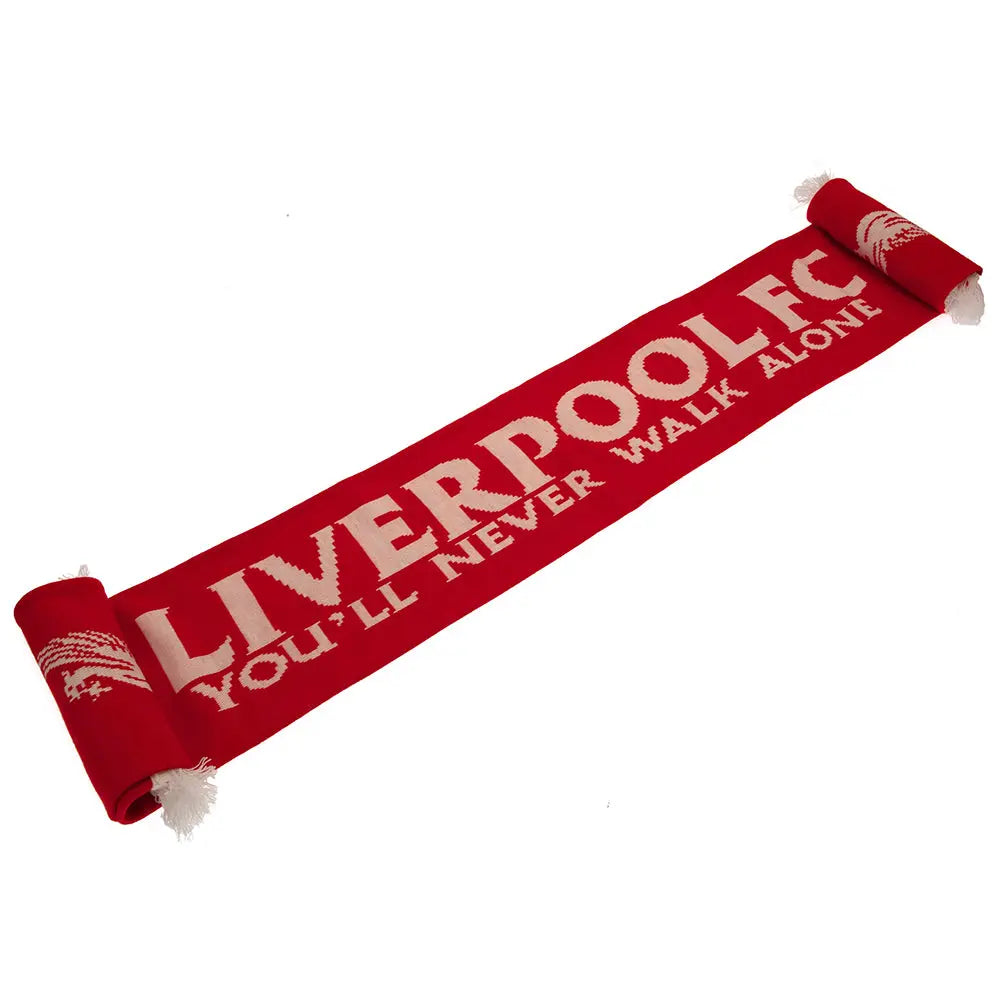 Liverpool FC White Liverbird Scarf Football Gifts Online