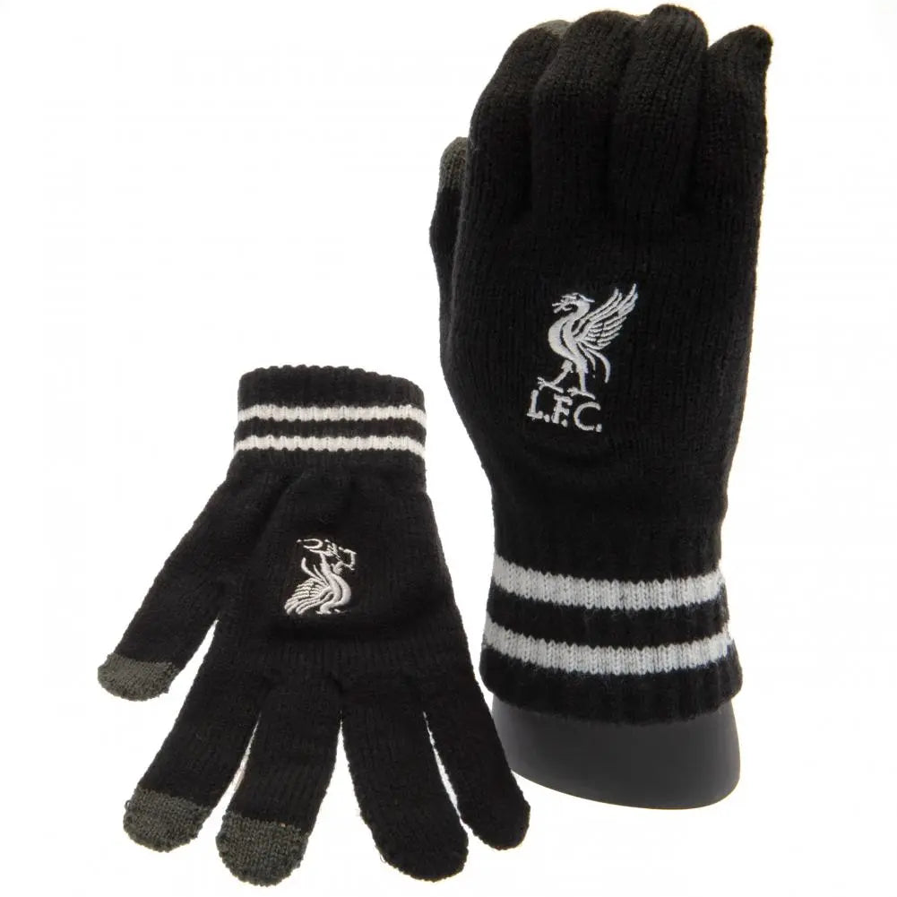 Liverpool FC Touchscreen Knitted Gloves Youths BK Football Gifts Online