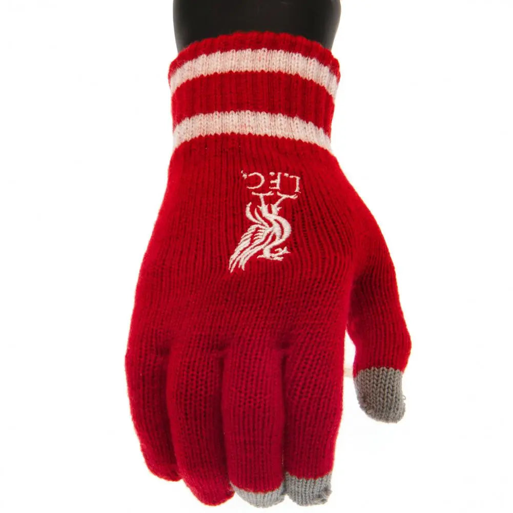 Liverpool FC Touchscreen Knitted Gloves Youths RD Football Gifts Online