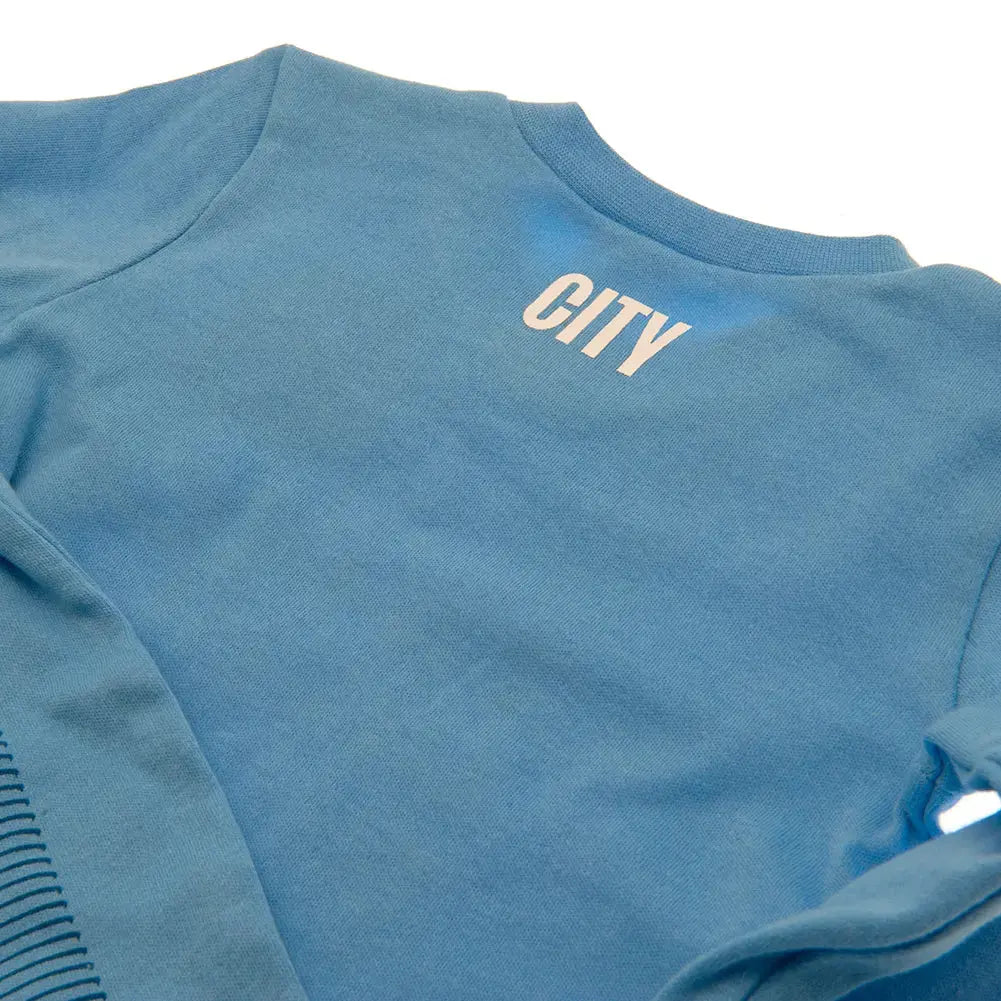 Manchester City Sleepsuit ES Close Up