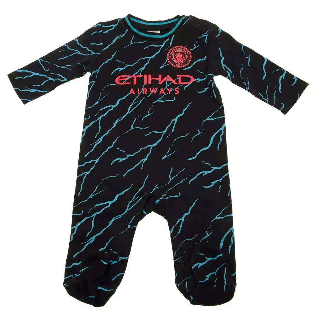 Manchester City Sleepsuit 0-3 mths – Football Gifts Online