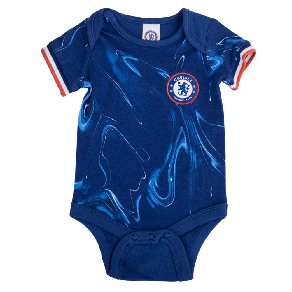 Chelsea FC Babygrow (2 Pack) Blue Kit