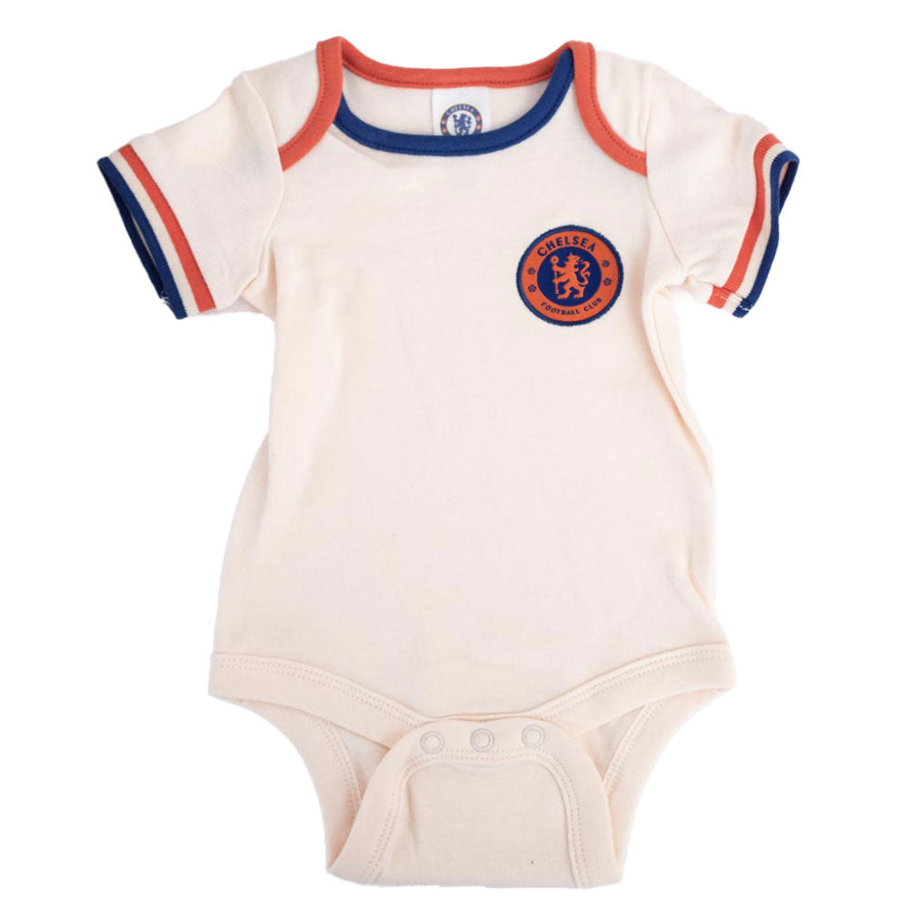 Chelsea FC Babygrow (2 Pack) White Kit