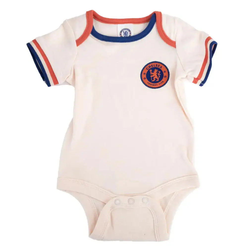 Chelsea FC Babygrow (2 Pack) White Kit