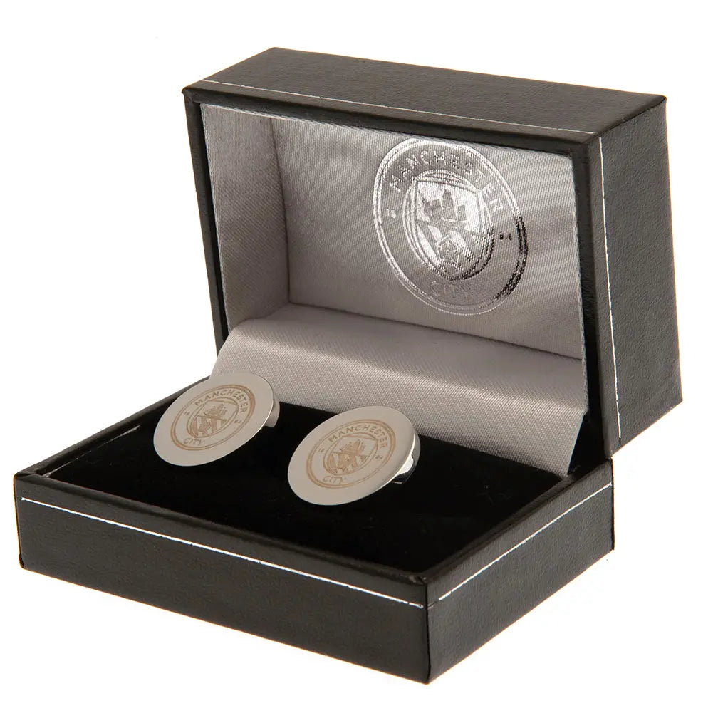 Manchester City Stainless Steel Round Cufflinks Football Gifts Online