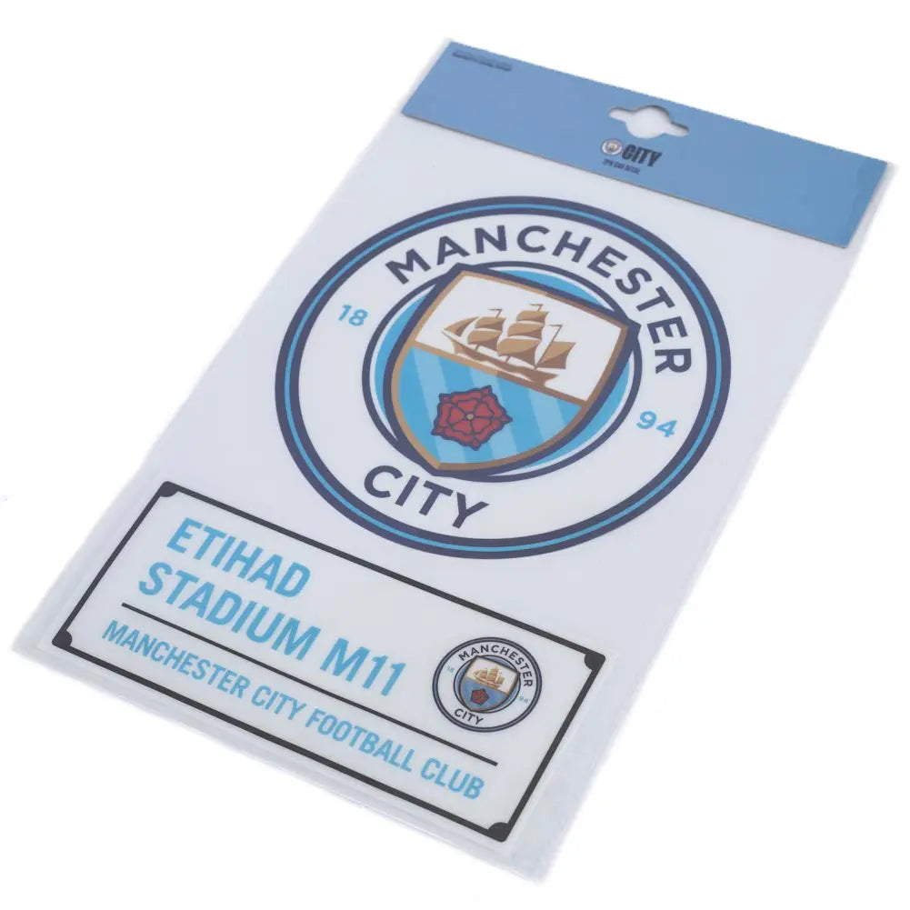 Manchester City A4 Car Decal Packaged