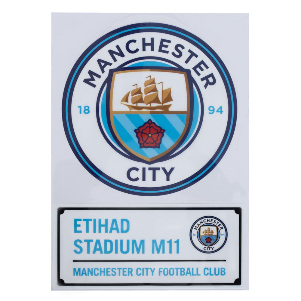 Manchester City A4 Decal Sticker