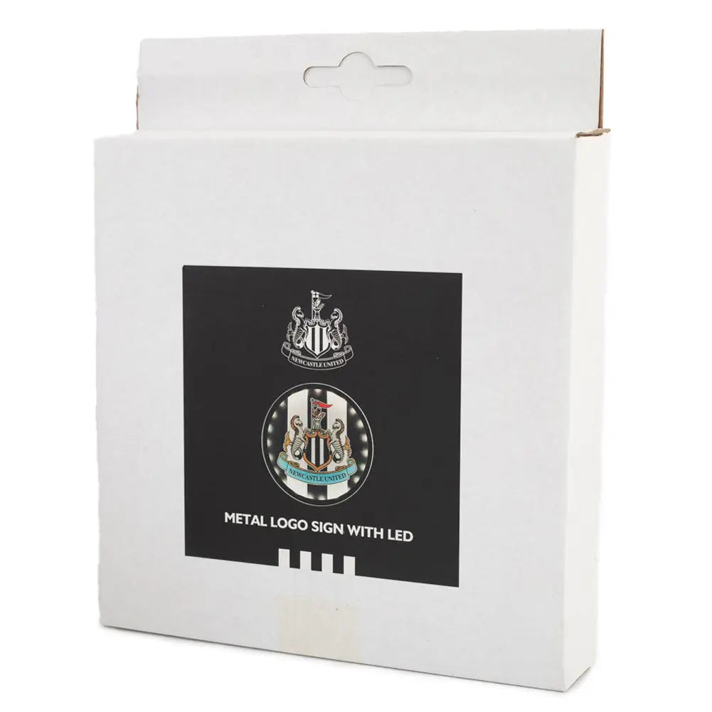 Newcastle United Metal LED Logo Sign Boxed