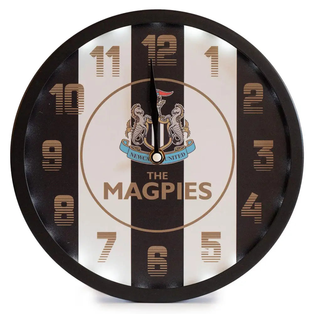 Newcastle United Metallic Wall Clock