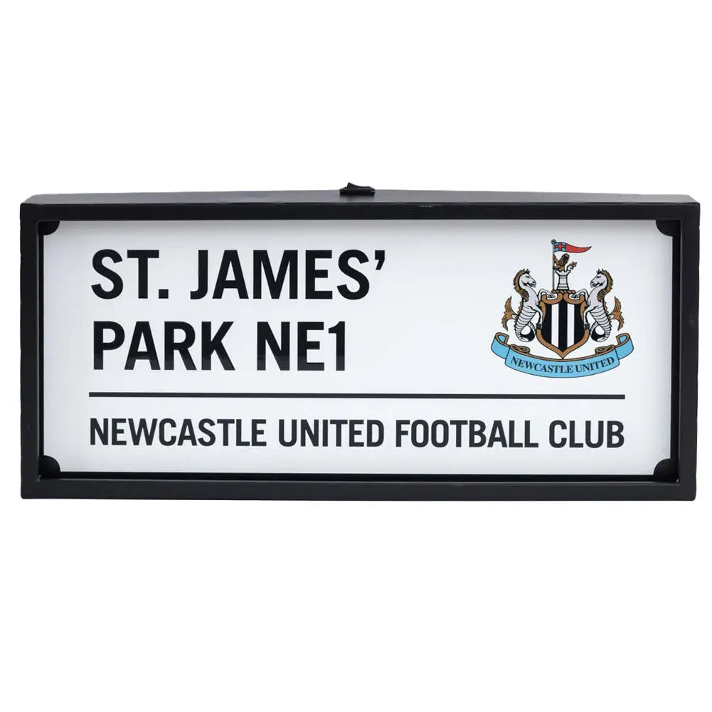 Newcastle United Metal LED Street Sign Main