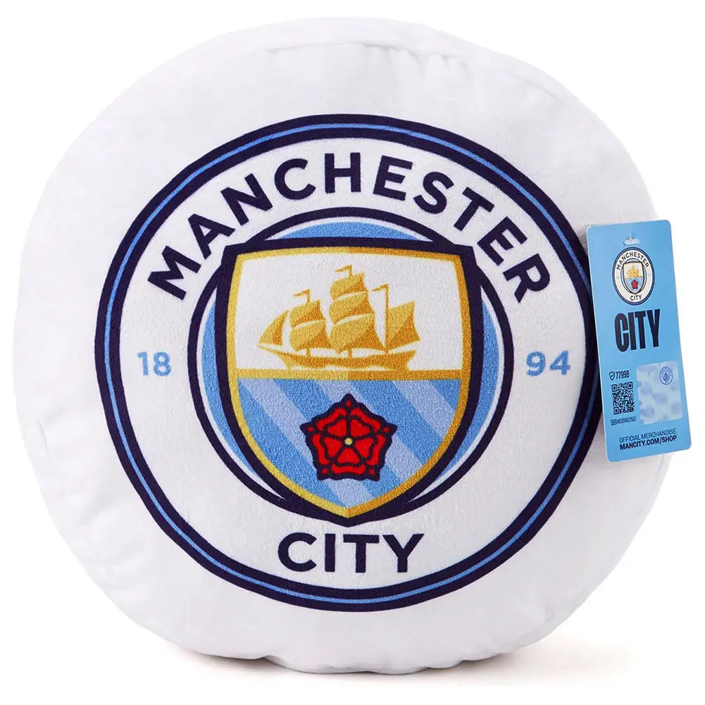 Manchester City Crest Cushion with Tag