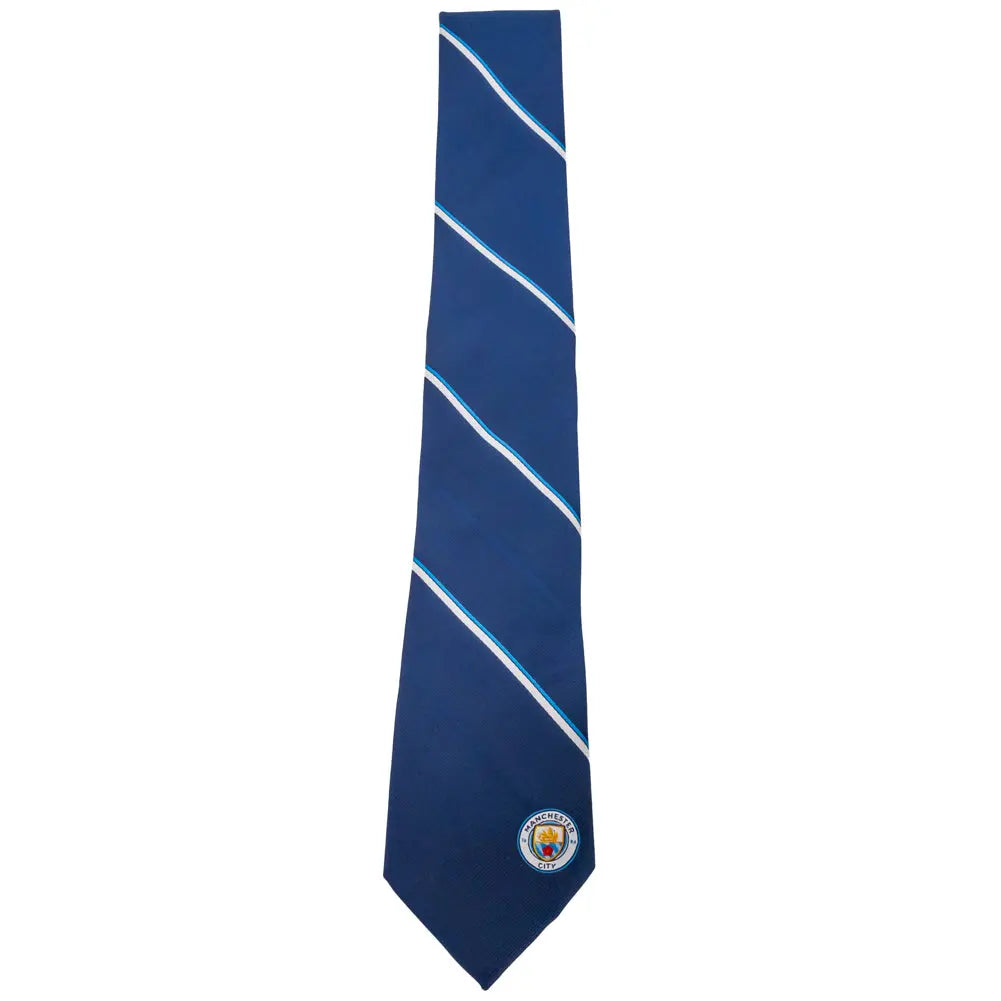 Manchester City Striped Tie Football Gifts Online