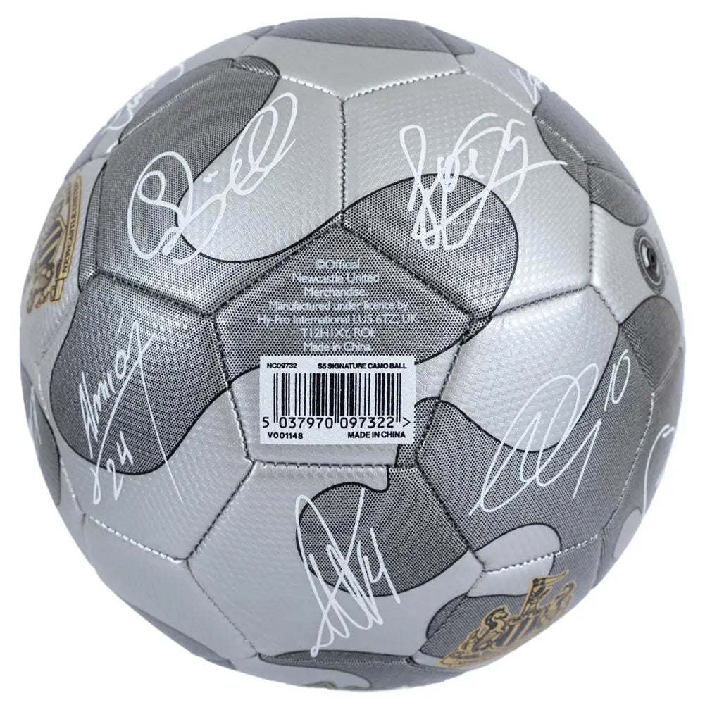 Newcastle United Camo Signature Football Back