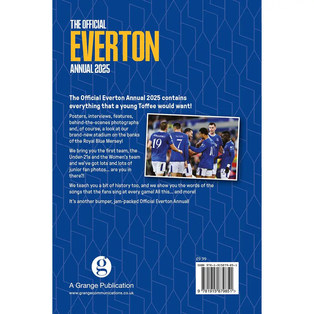 Everton FC 2025 Annual Back Page