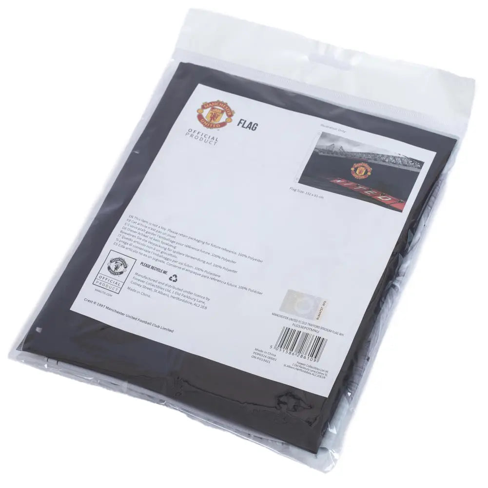 Manchester United Old Trafford Flag Packaged