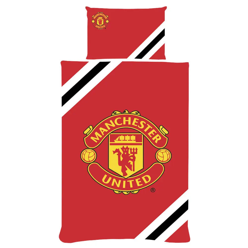 Manchester United Core Stripe Duvet Set