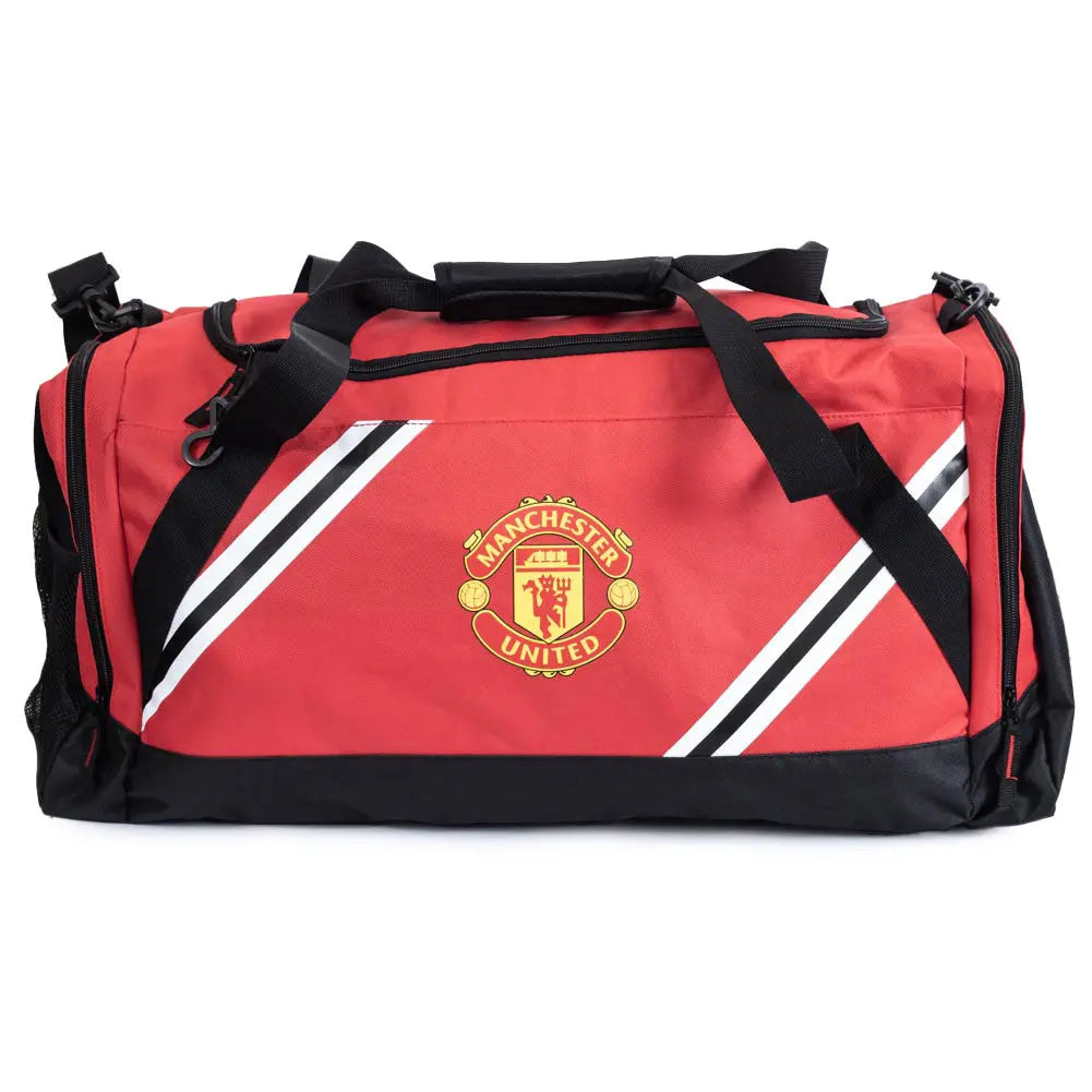 Manchester United Core Stripe Holdall Front View