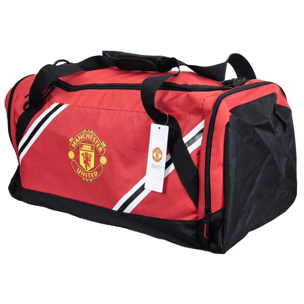Manchester United Core Stripe Holdall with Tag