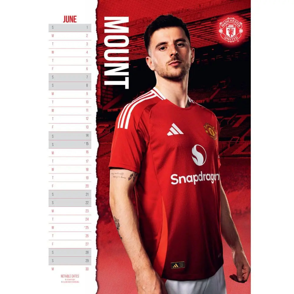 Manchester United 2025 Calendar Football Gifts Online