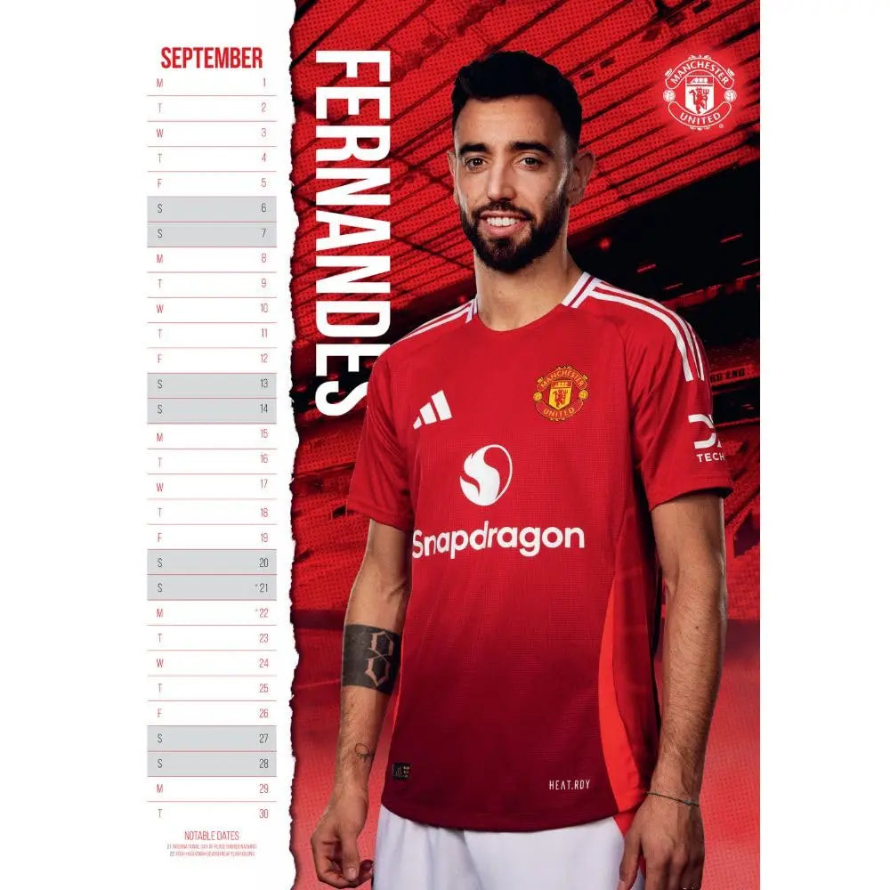 Manchester United 2025 Calendar Football Gifts Online