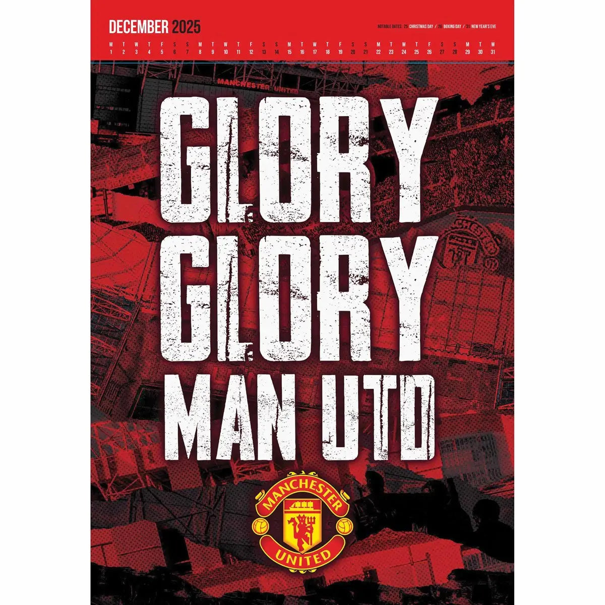 Manchester United 2025 Deluxe Calendar Example Page
