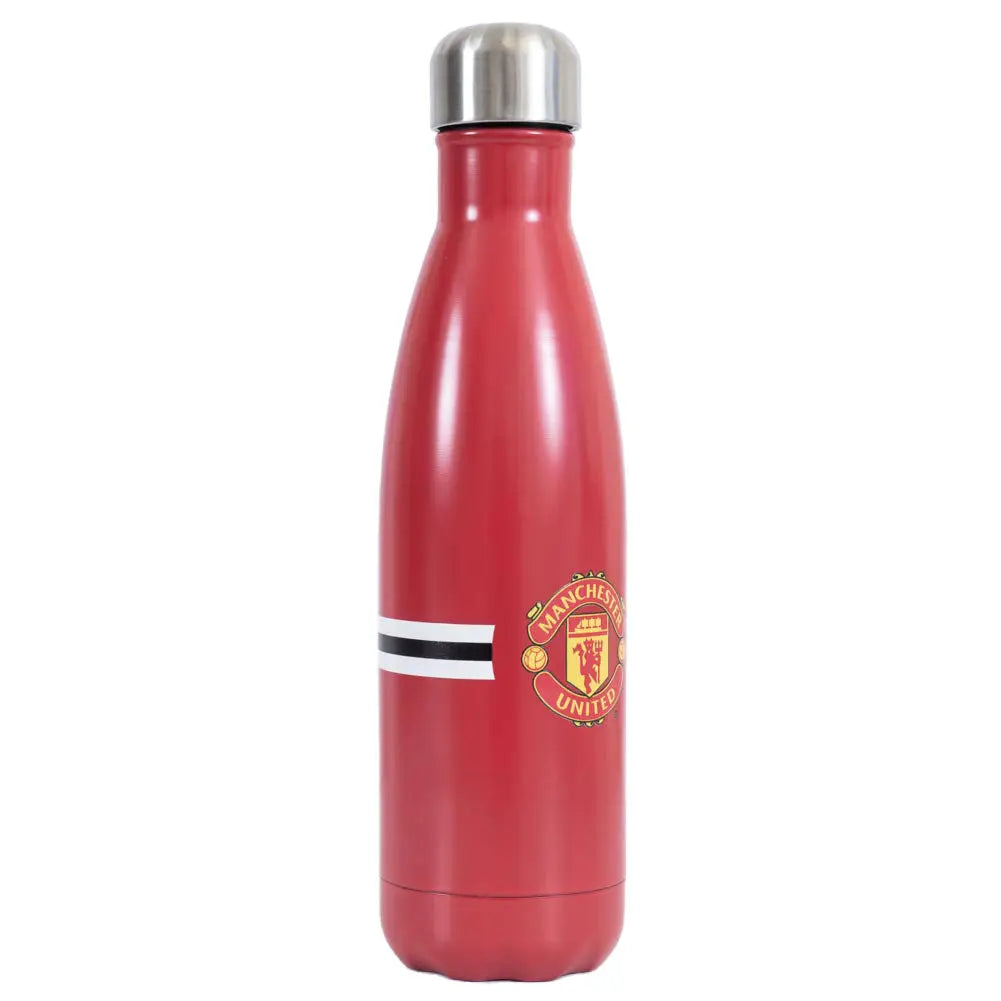 Manchester United Core Stripe Thermal Flask Side View