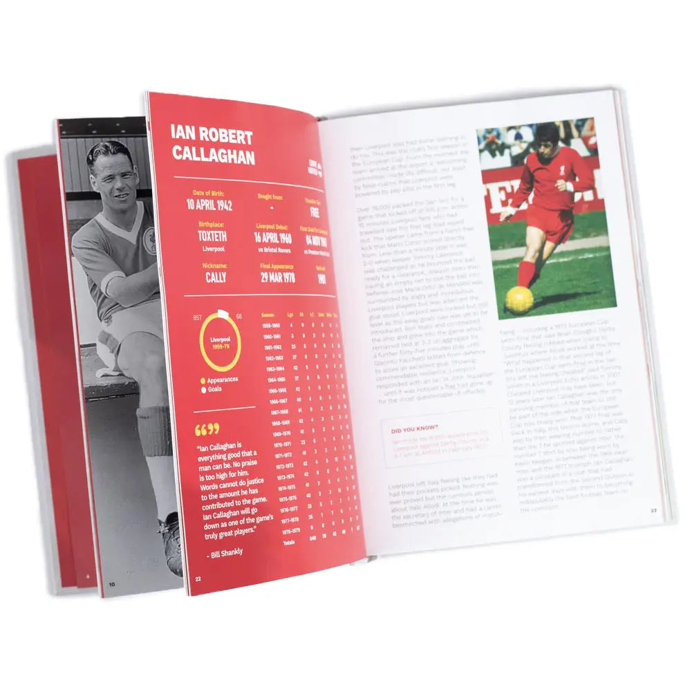 Liverpool FC Magnificent Number 7's Book Inside