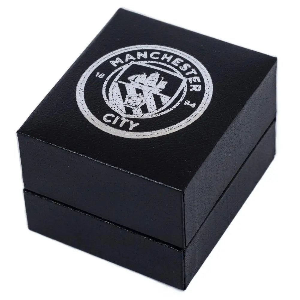 Manchester City Sterling Silver Stud Earring Boxed