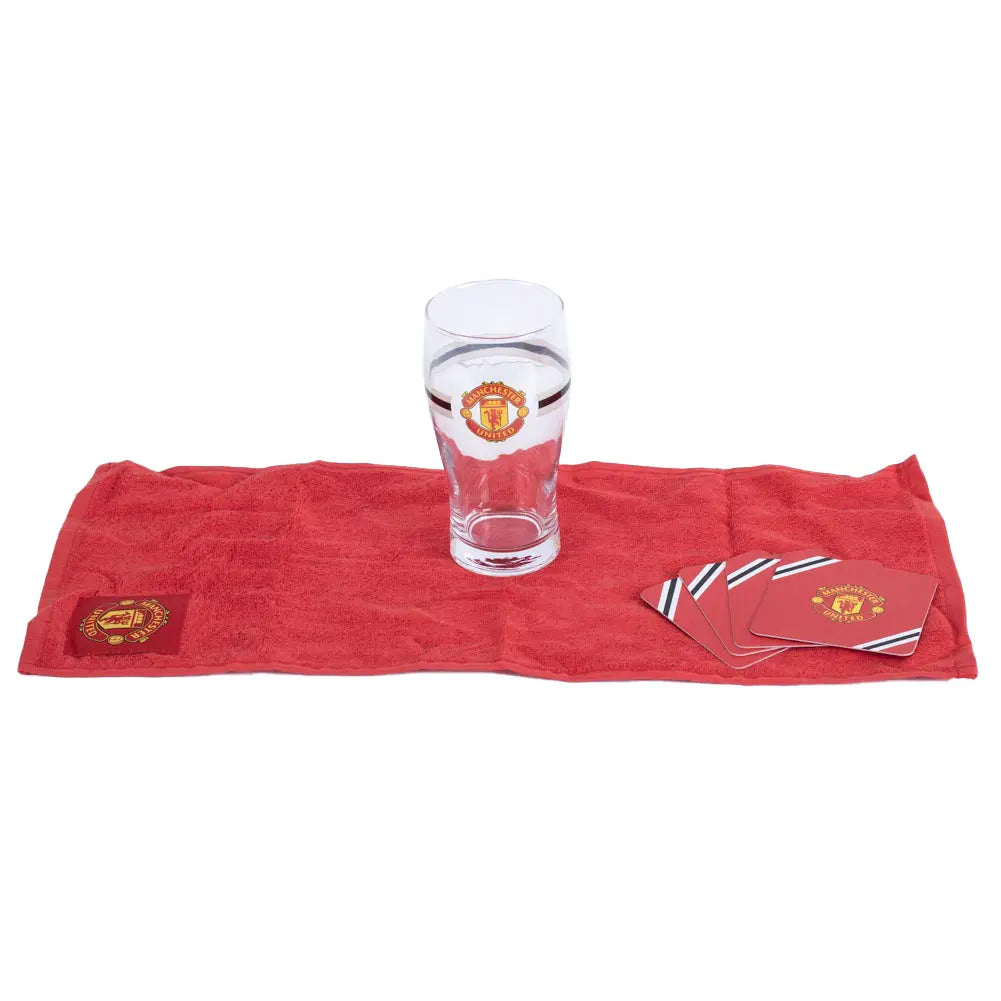 Manchester United Core Stripe Mini Bar Set Unwrapped