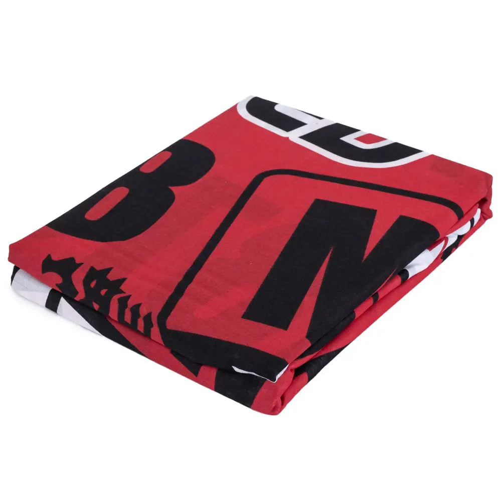 Manchester United Patch Single Duvet Set Folded