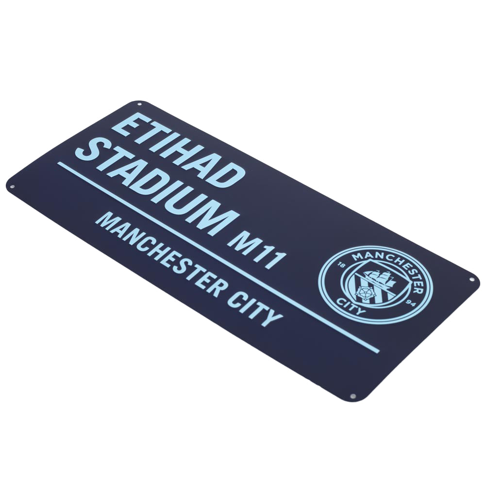 Manchester City Two Tone Street Sign