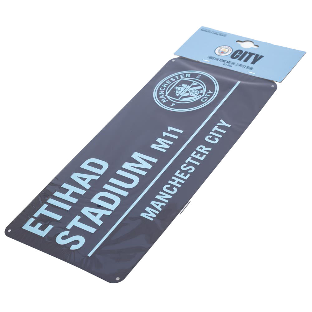 Manchester City Two Tone Street Sign