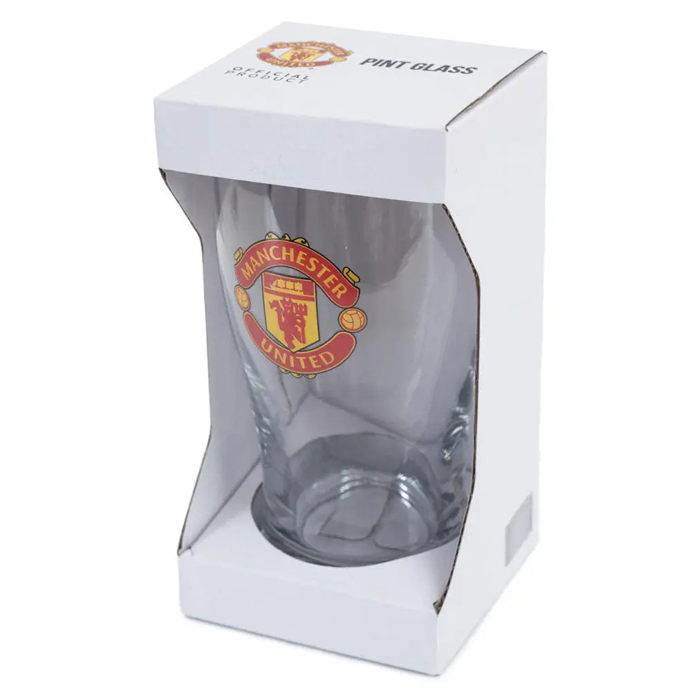 Manchester United Tulip Glass Boxed