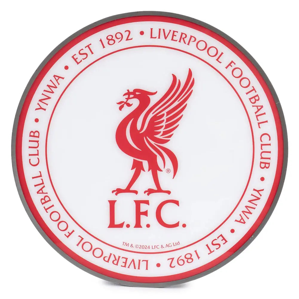 Liverpool FC LED Wall Light Angle 2