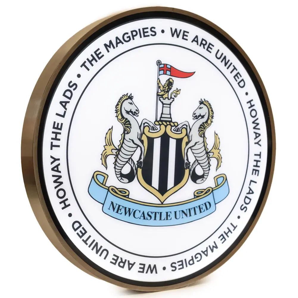 Newcastle United 12 Inch LED Wall Light Football Gifts Online