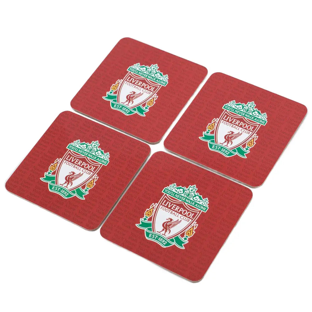 Liverpool FC 4 Pack Cork Coasters Main