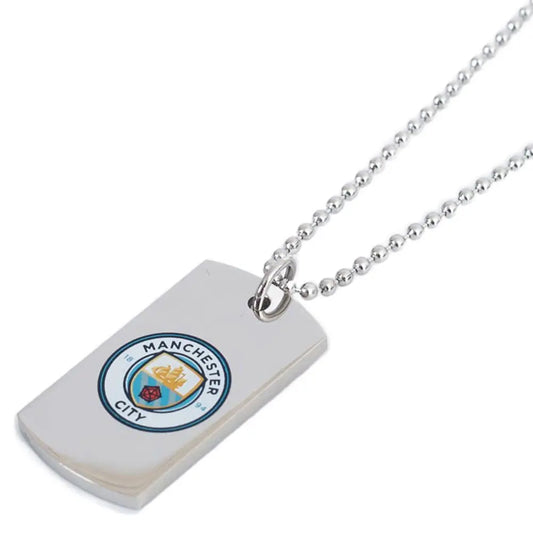 Manchester City Colour Crest Dog Tag