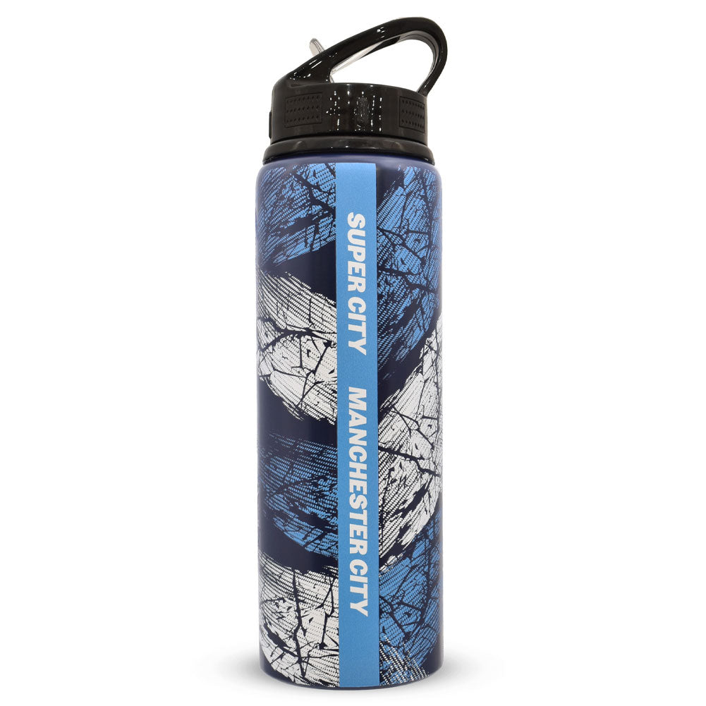 Manchester City HD Printed Aluminium Drinks Bottle