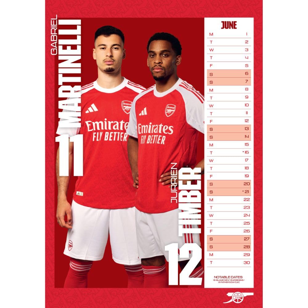 Arsenal A3 2026 Calendar