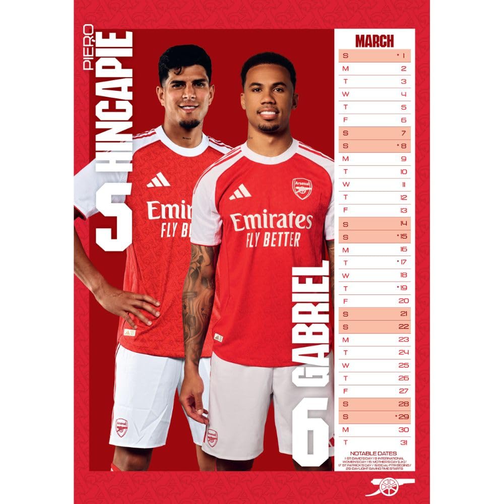 Arsenal A3 2026 Calendar
