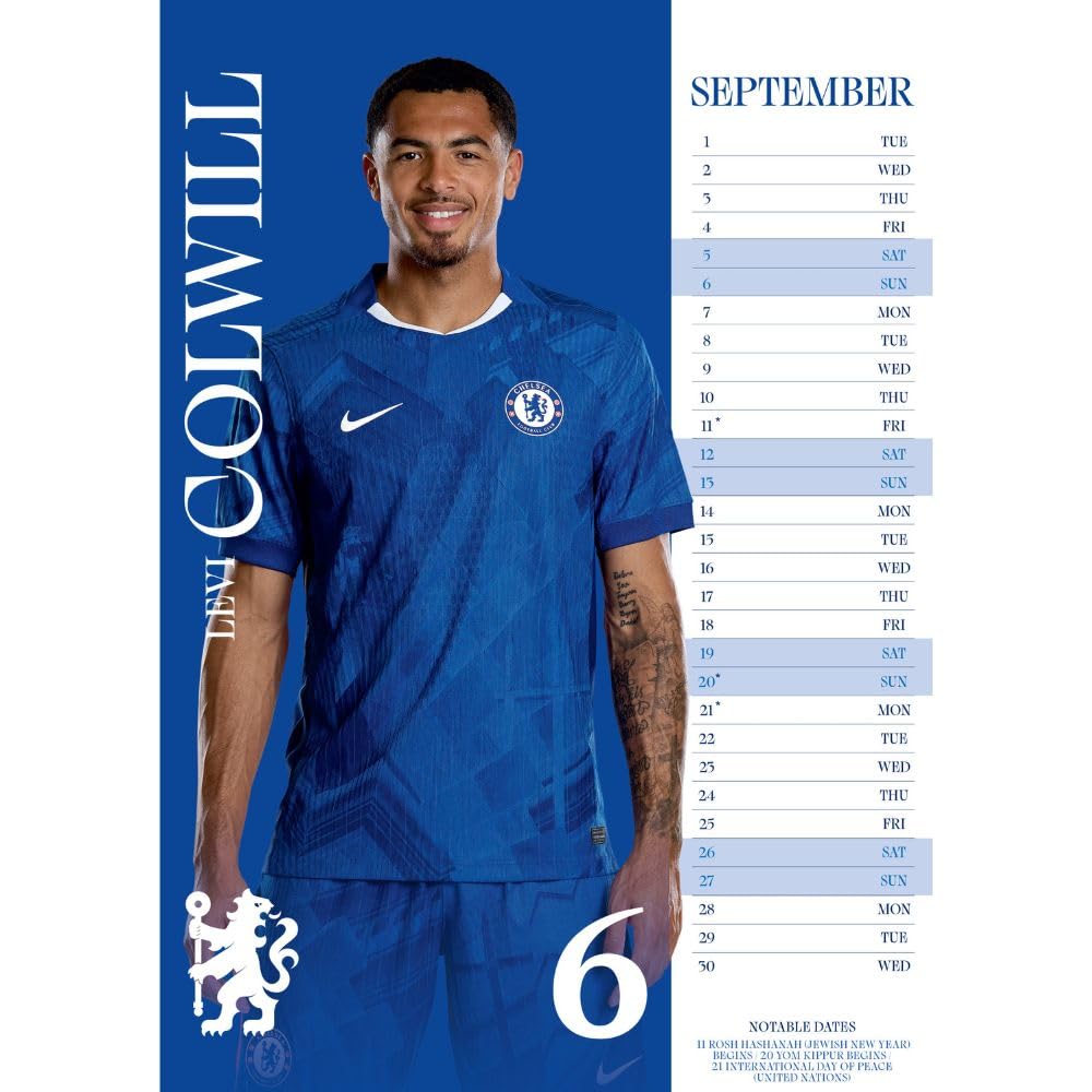 Chelsea FC A3 2026 Calendar