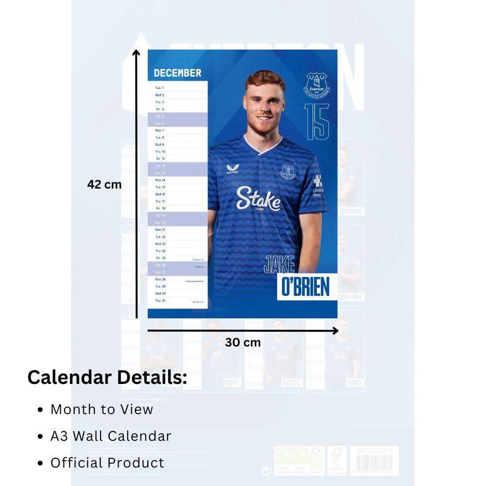 Everton A3 2026 Calendar
