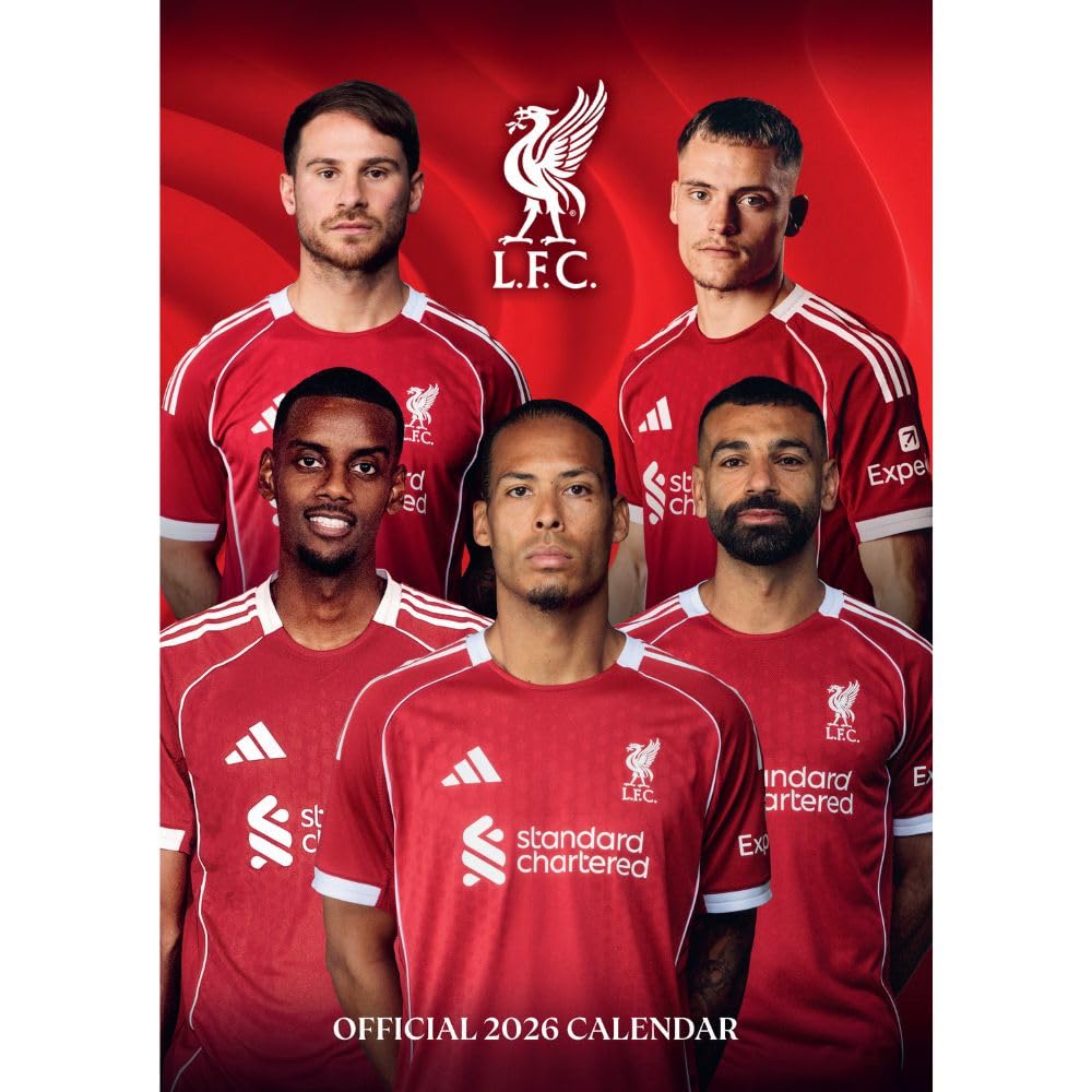 2026 A3 Liverpool FC Wall Calendar