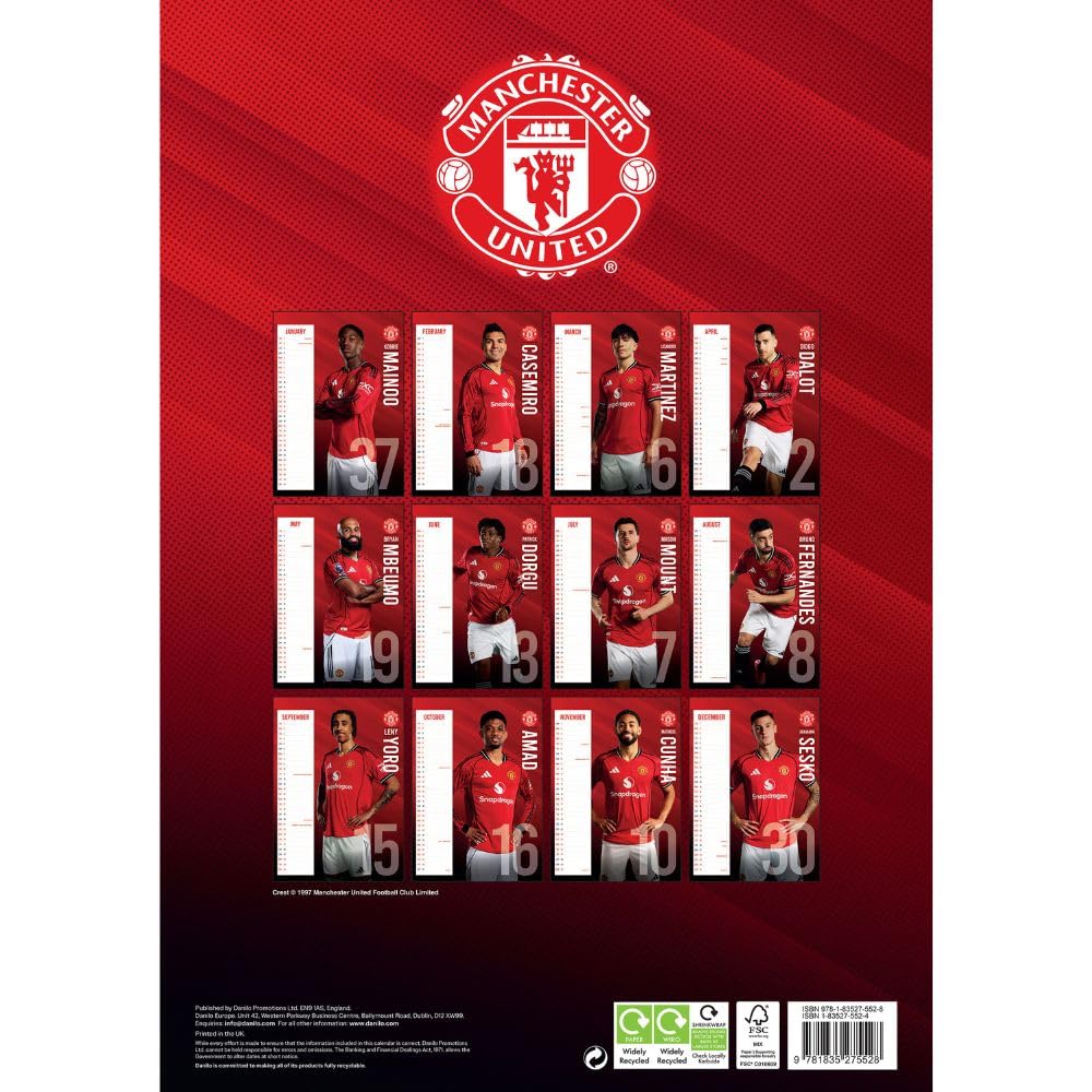 Manchester United A3 2026 Calendar