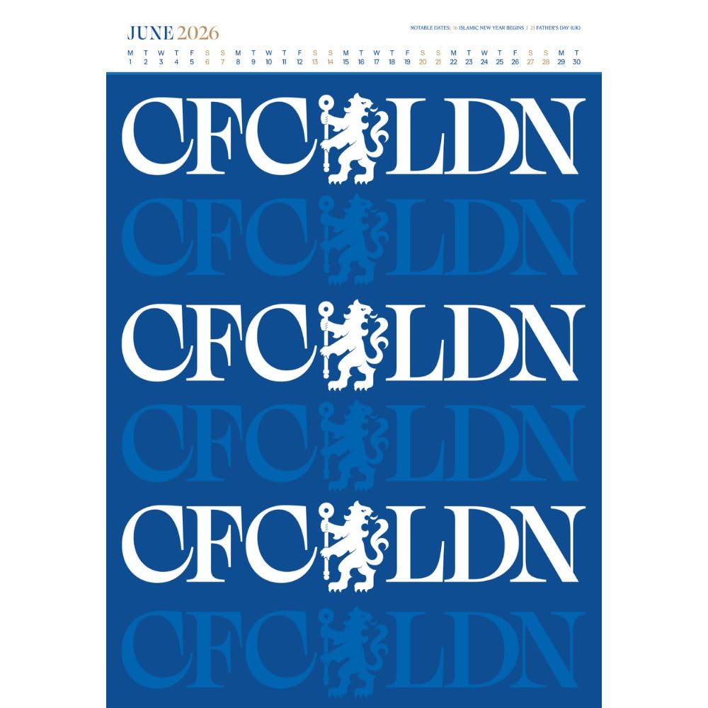 Chelsea FC Deluxe 2026 Calendar