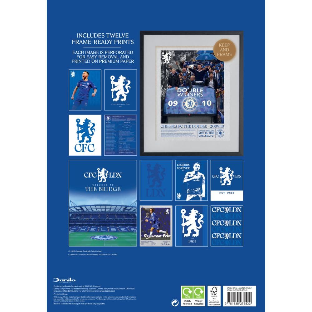 Chelsea FC Deluxe 2026 Calendar