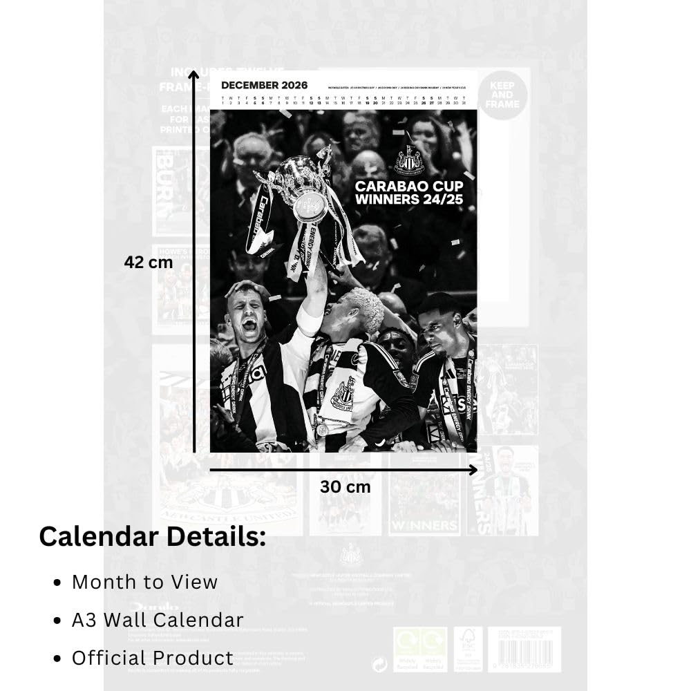 Newcastle United Deluxe 2026 Calendar