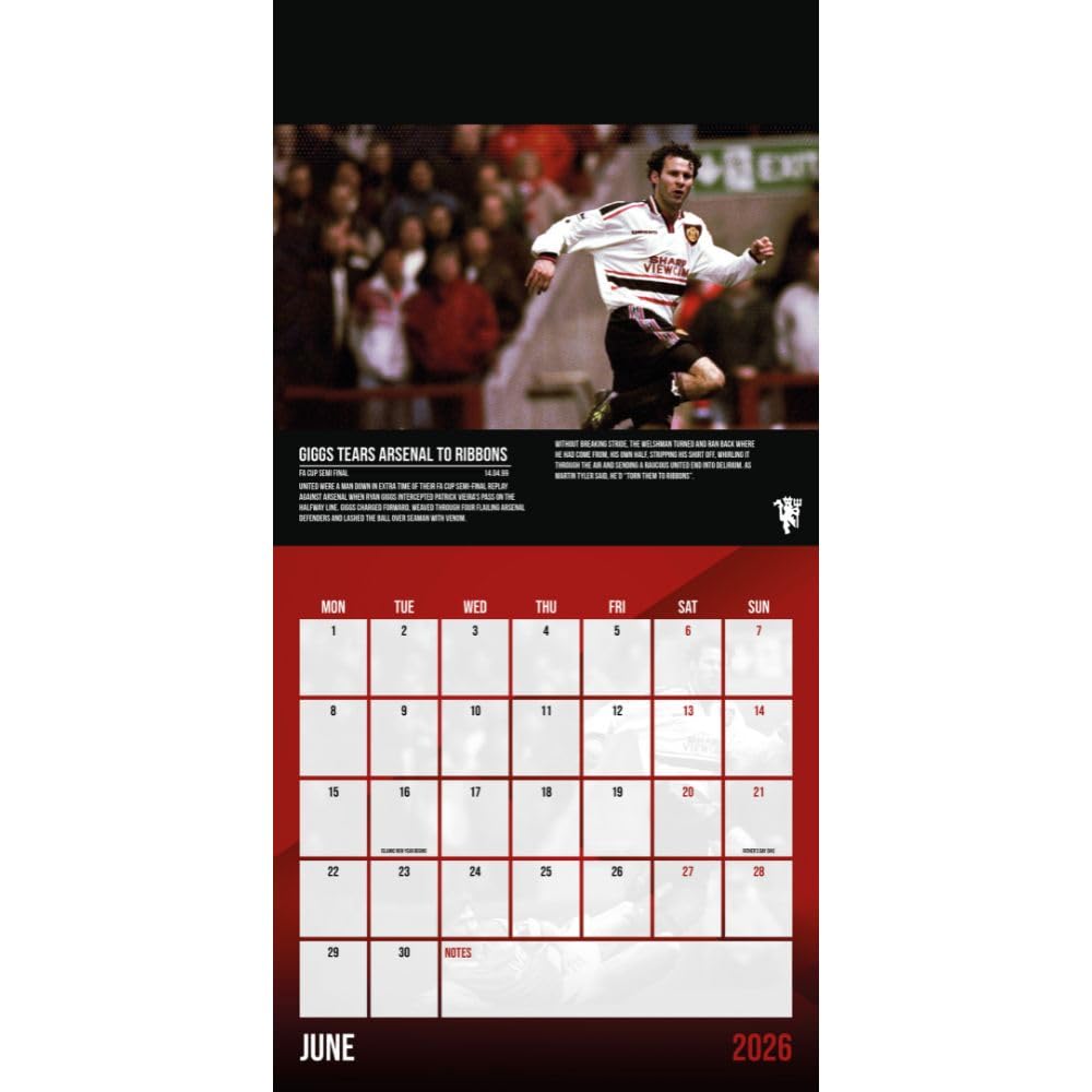 Manchester United 2026 Calendar, Diary & Pen Musical Box Set